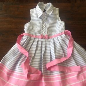 Beautiful blue white and pink halter Dress